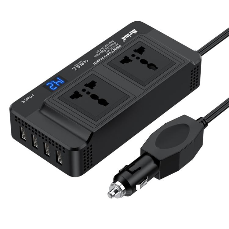 Meind 200W Car Inverter To 220V Fast Charging Dual Socket