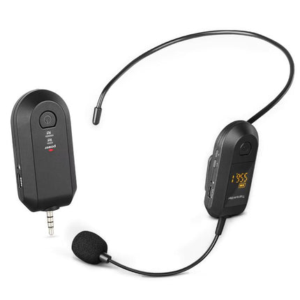 Wireless 2.4G Microphone Amplifier Portable Microphone, 1 In 1 Lapel Clip, 1 In 1 Headwear, 1 In 2 Lapel Clip, 1 In 2 Headwear