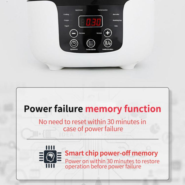 12V-24V 2L Car-Mounted Push-Button Rice Cooker