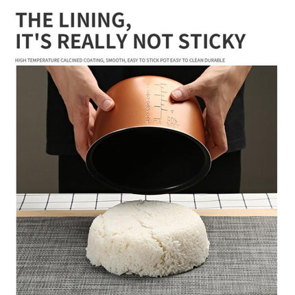 12V-24V 2L Car-Mounted Push-Button Rice Cooker, English, English + Battery Cable, Russian, Russian + Battery Cable