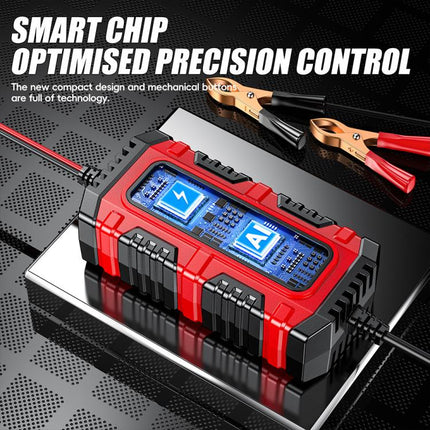 FOXSUR Smart 6V/12V 1.5A Battery Charger 4AH-30AH Lead Acid Battery Maintainer For Motorcycle/Car/ATV