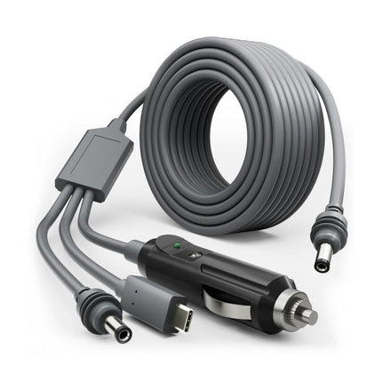 3 In 1 TYPE-C To DC Cigarette Lighter Car Charger For Starlink 4th GEN Mini, 3m, 5m