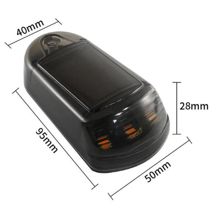 Solar-Powered Roof Warning Light LED Roof Strobe Light For Trucks Pickups, Transparent Yellow Light, Transparent White Light, Transparent 7 Colors, Transparent Black Yellow Light, Transparent Black White Light, Transparent Black 7 Colors