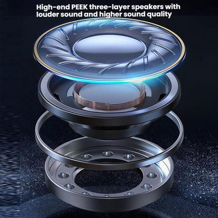 6 in 1 Desktop Magnetic Wireless Charging Clock Countdown RGB Bluetooth Speaker