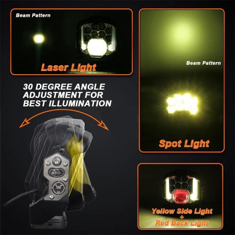 OL-21W04Y 7 Inch LED Long-Distance Headlight Angel Eye Background Work Light