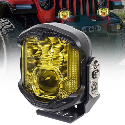 OL-21W04Y 7 Inch LED Long-Distance Headlight Angel Eye Background Work Light