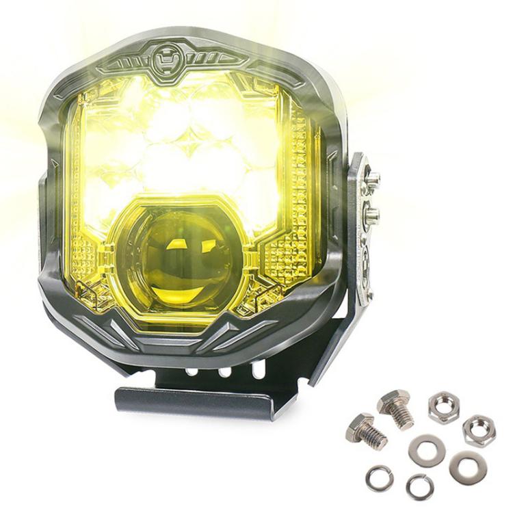 OL-21W04Y 7 Inch LED Long-Distance Headlight Angel Eye Background Work Light