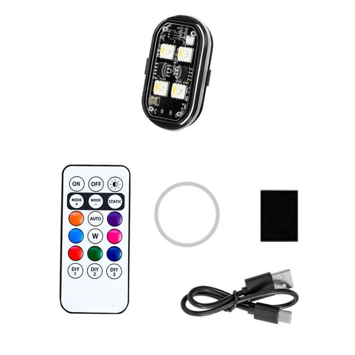 Wireless Remote-Controlled Motorcycle LED Flashing Taillight For Retrofitting, 1 Light, 2 Lights, 4 Lights, 6 Lights, 8 Lights