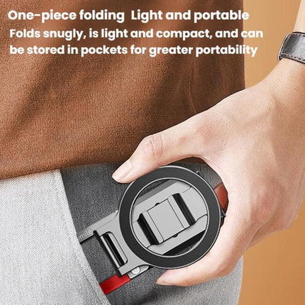 Magsafe Magnetic Cell Phone Shooter Folding Metal Clip 1/4 Expanding Stand Accessory, MB015