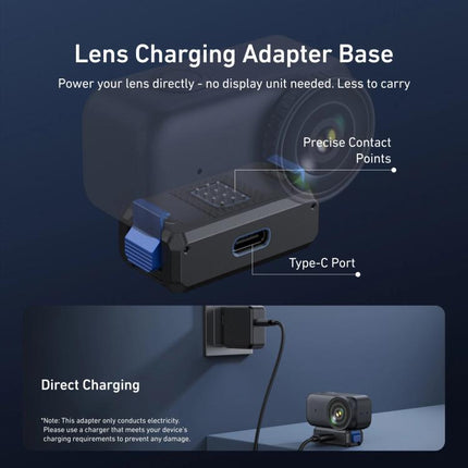 For DJI Osmo Nano TELESIN Magnetic Quick-Release Charging Base Rechargeable Adapter Mount, Charging