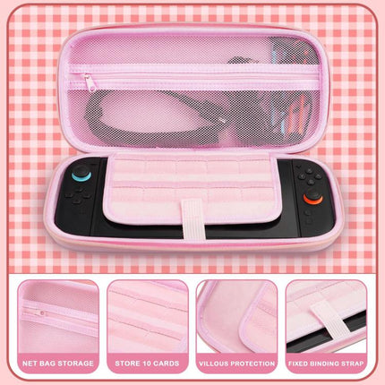 For Nintendo Switch 2 Sakura Print Crossbody Bag Portable Handheld Shoulder Carry Case, Carry Case