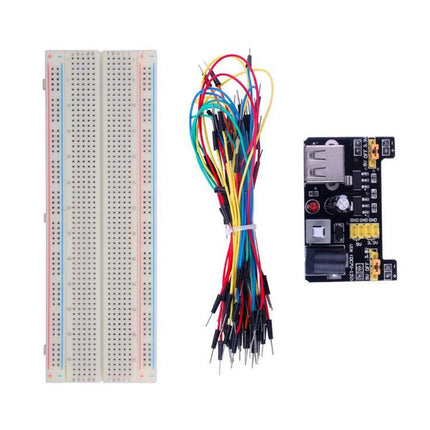 MB-102 830-hole Breadboard + Power Module + 65 Breadboard Wires