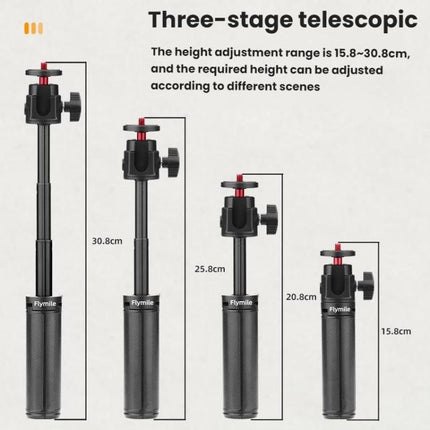 For DJI, Insta360, GoPro and Other Action Cameras Flymile Extended Selfie Stick Tripod