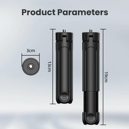 Flymile Action Camera Tripod For DJI, Insta360, GoPro and Other Action Cameras, Tripod Extension, Tripod Extension with Copper Nut Adapter