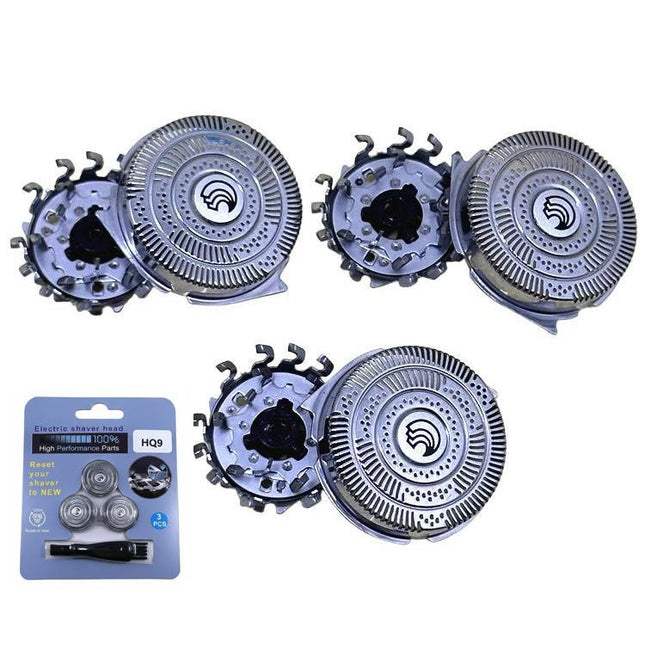 3pcs /Pack HQ9 Replacement Blades & Cutter for Philips Shaver HQ81XX / HQ82XX/HQ91XX /AT/PT9XX Series