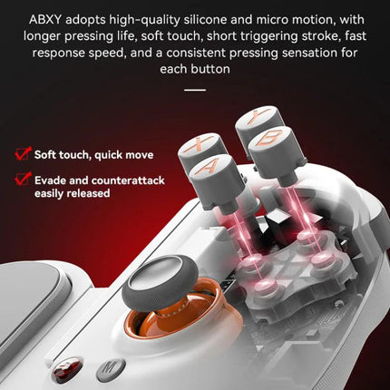 D8+ Wired & Wireless Telescopic Game Controller Foldable USB-C, Hall Sensing Joystick For Switch/Android/IOS/PC