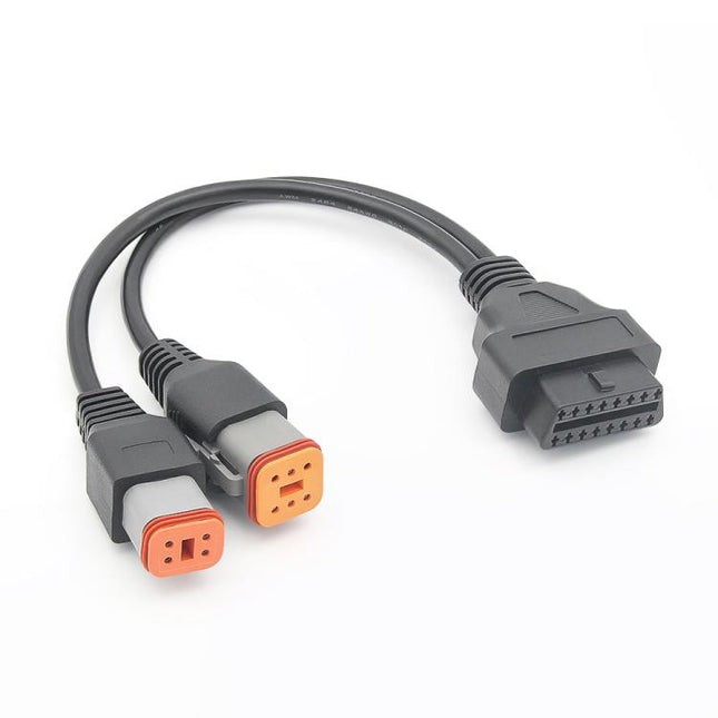 Motorcycle 6+4 Pin Adapter Cable for Harley Davidson