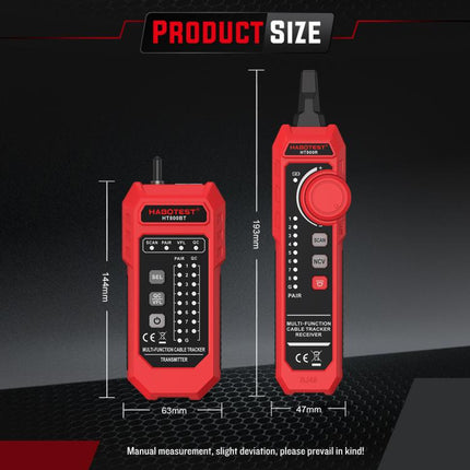 HABOTEST Multi-Function Anti-Interference Network Cable Tester, HT800B