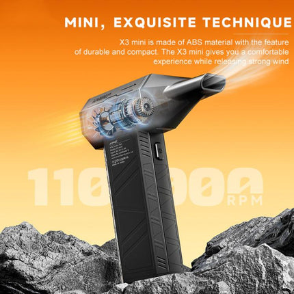 X3mini 110000RPM Brushless Motor Industrial Dust Blower Fan High-Power Turbo Fan