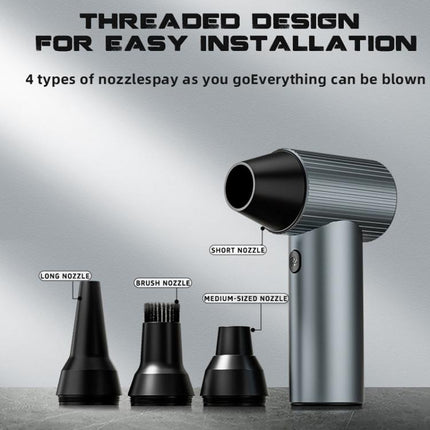 90000RPM High-Power Turbo Fan Outdoor Handheld Metal Fan Brushless High-Speed Pressure-Boosted Blower, X7 90000RPM