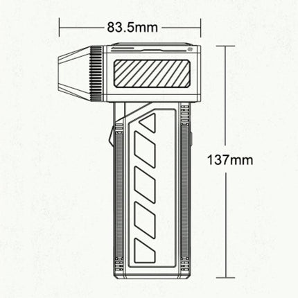 F31 110000RPM High-Power Fan High-Speed Brushless Turbo 3-Speed Fan, F31 110000RPM