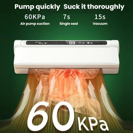 Fully Automatic Vacuum Packaging Machine Sealing Preservation Sealer, US Plug, EU Plug, AU Plug, UK Plug