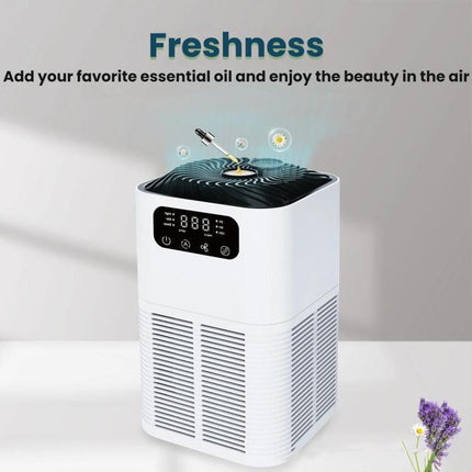 Desktop Aromatherapy Diffuser Negative Ion Odor Formaldehyde Removal Air Purifier, EU Plug
