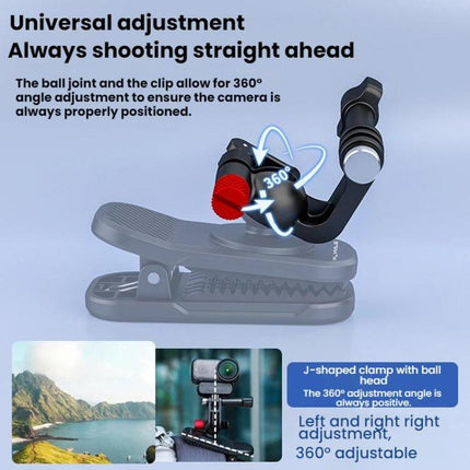 For DJI/GoPro/Insta360 Backpack Shoulder Strap Camera Mount, Magnetic, Regular