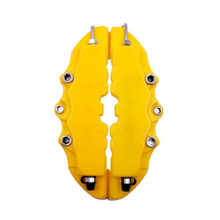 2pcs /Set Car High-Temperature Resistant Brake Caliper Cover Kit, S Red, M Red, L Red, S Blue, M Blue, L Blue, S Yellow, M Yellow, L Yellow, S Silver, M Silver, L Silver, S Black, M Black, L Black