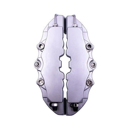 2pcs /Set Car High-Temperature Resistant Brake Caliper Cover Kit, S Red, M Red, L Red, S Blue, M Blue, L Blue, S Yellow, M Yellow, L Yellow, S Silver, M Silver, L Silver, S Black, M Black, L Black