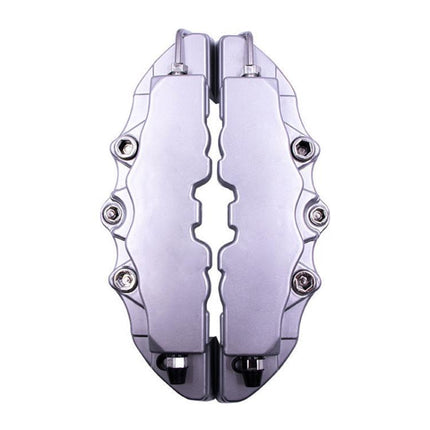 2pcs /Set Car High-Temperature Resistant Brake Caliper Cover Kit, S Red, M Red, L Red, S Blue, M Blue, L Blue, S Yellow, M Yellow, L Yellow, S Silver, M Silver, L Silver, S Black, M Black, L Black