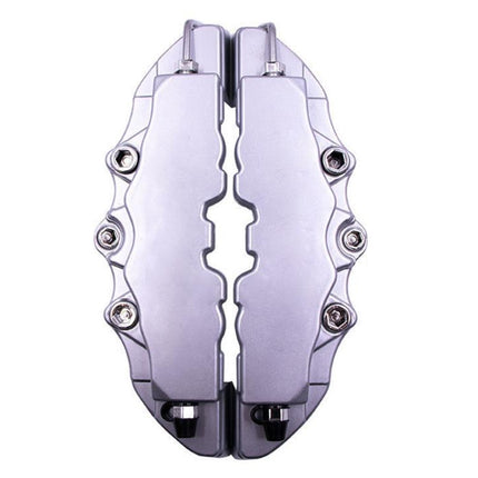 2pcs /Set Car High-Temperature Resistant Brake Caliper Cover Kit, S Red, M Red, L Red, S Blue, M Blue, L Blue, S Yellow, M Yellow, L Yellow, S Silver, M Silver, L Silver, S Black, M Black, L Black