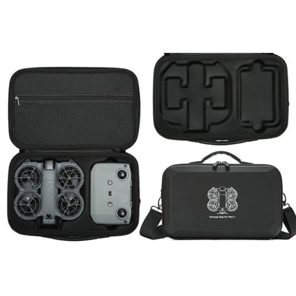 For DJI Neo 2 Fly More Combo Hard Shell Carrying Case Custom-Molded Sling Bag, Mini Black, Fly More Combo Gray