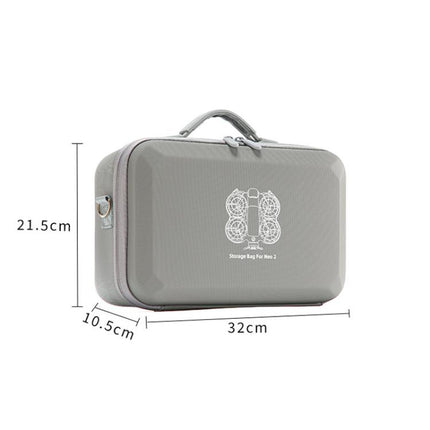 For DJI Neo 2 Fly More Combo Hard Shell Carrying Case Custom-Molded Sling Bag, Mini Black, Fly More Combo Gray