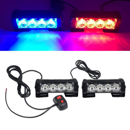 Car Modification High-brightness Flashing Warning Lights, One For Two 4 Light, One For Two 6 Light, One For Four 4 Light, One For Four 6 Light