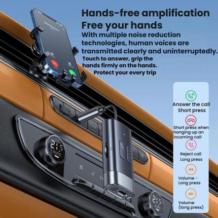 G76 Bluetooth 5.4 Receiver Transmitter Car AUX Adapter, G76