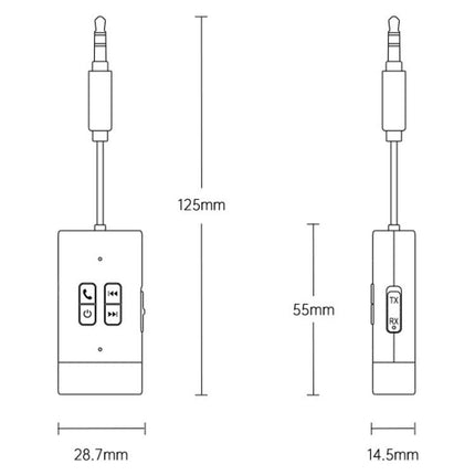 G76 Bluetooth 5.4 Receiver Transmitter Car AUX Adapter, G76