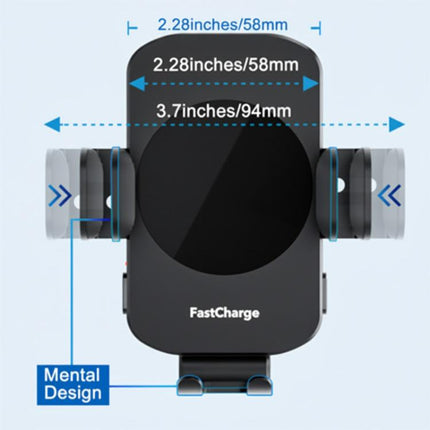 5W-15W Air Vent Car Wireless Charging Mount Smart Sensor Mount For Phone Charging, M15A