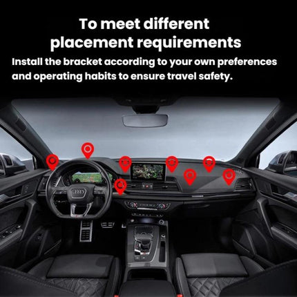 2pcs Car Adhesive Snail-Shaped Phone Mount Base 360-Degree Rotatable Mount Base, Snail-Shaped Phone Mount Base