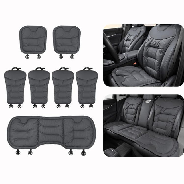 Car Seat Cushion Thickened Non-Slip Front Rear Seat Cushions, 3pcs Perforated Seat Cushion Red, 7pcs Perforated Seat Cushion Black, 7pcs Perforated Seat Cushion Brown, 7pcs Perforated Seat Cushion Red, Perforated Back Cushion Black                     ...
