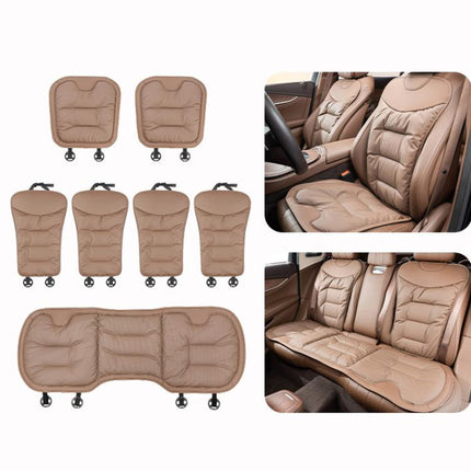 Car Seat Cushion Thickened Non-Slip Front Rear Seat Cushions, 3pcs Perforated Seat Cushion Red, 7pcs Perforated Seat Cushion Black, 7pcs Perforated Seat Cushion Brown, 7pcs Perforated Seat Cushion Red, Perforated Back Cushion Black                     ...