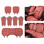 7pcs Perforated Seat Cushion Red