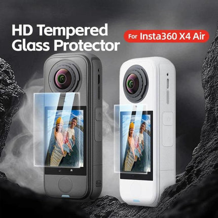 For Insta360 X4 Air aMagisn Tempered Glass Screen Protector HD Anti-Scratch 9H Hardness Lens Film, 1 Set, 2 Sets