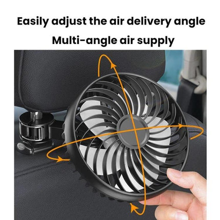 Car Rear USB Silent Three-Speed Adjustable Fan