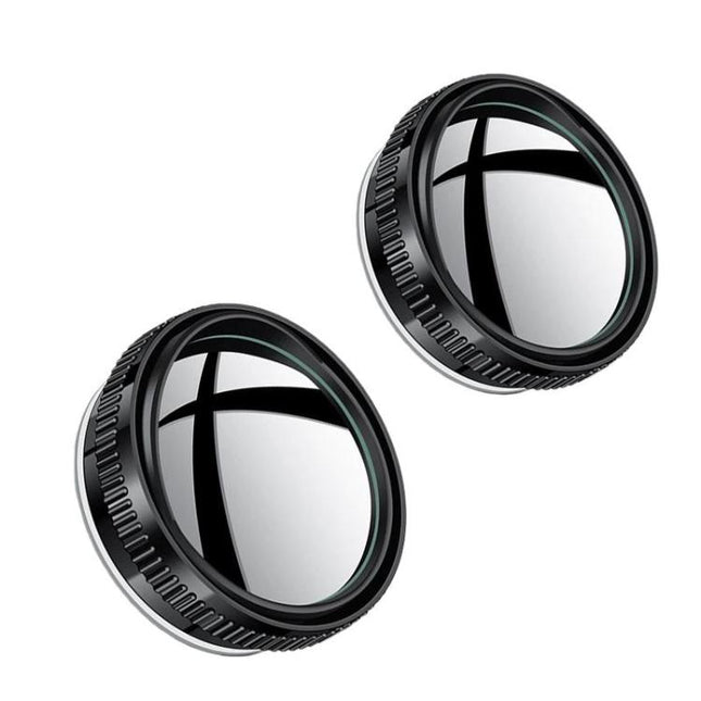 Car Suction Cup Type Wide-angle Reversing Mirror With Rain Guard, Silver, Black, White, Red, Blue