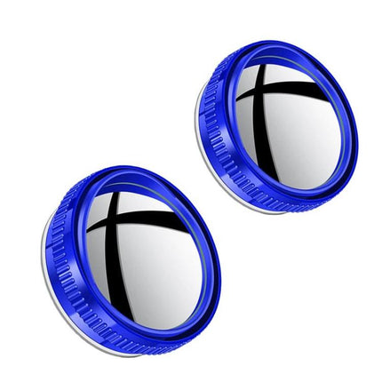 Car Suction Cup Type Wide-angle Reversing Mirror With Rain Guard, Silver, Black, White, Red, Blue