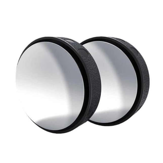 Car Suction Cup Type 360-Degree Adjustable Wide-View Reversing Mirror, Silver Pattern, Black Pattern, White Pattern