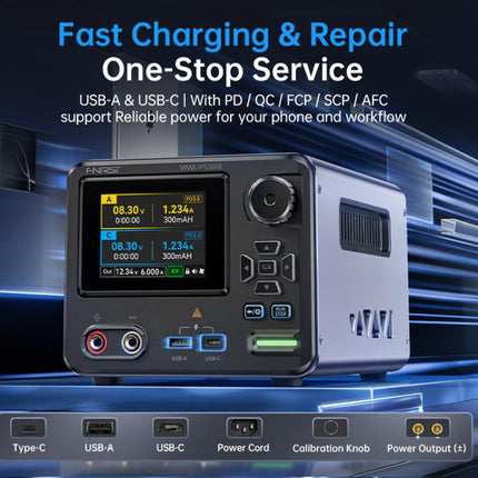 FNIRSI IPS3608 CNC DC Adjustable Regulated Power Supply High-Power Upper Computer, EU Plug, US Plug
