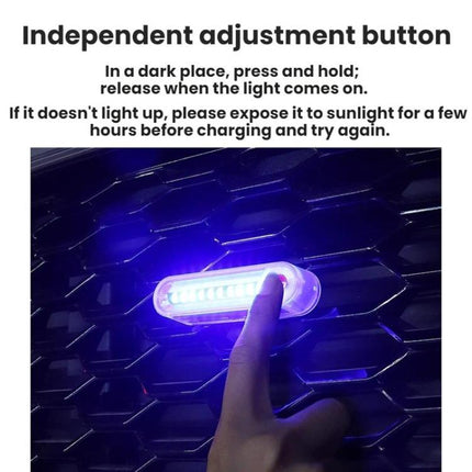 Solar-Powered Car Crash Warning Lights Flashing Taillights