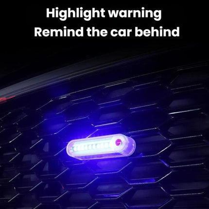 Solar-Powered Car Crash Warning Lights Flashing Taillights